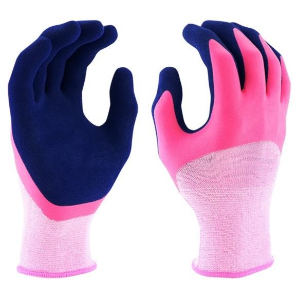 Miracle Gro Latex Gardening Gloves - Water Resistant, Excellent Grip, Durable - Picture 1 of 6